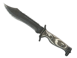 Faca Bowie (★) | Preto Laminado (Testada em Campo 0.22)
